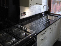 New kitchen installation including all tiling